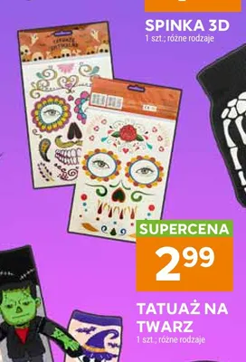 Tatuaż na twarz promocja w Stokrotka