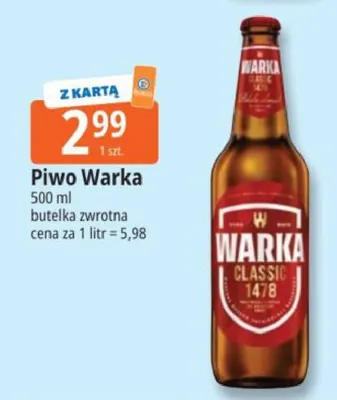 Piwo Warka Classic 1478 promocja w Leclerc