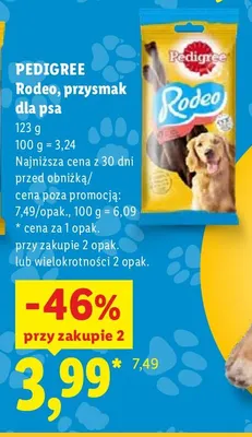 Rodeo przysmak dla psa Pedigree promocja w Lidl