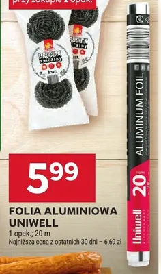 Folia aluminiowa Uniwell promocja w Stokrotka