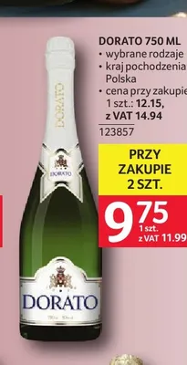 Wino musujące Dorato promocja w Selgros