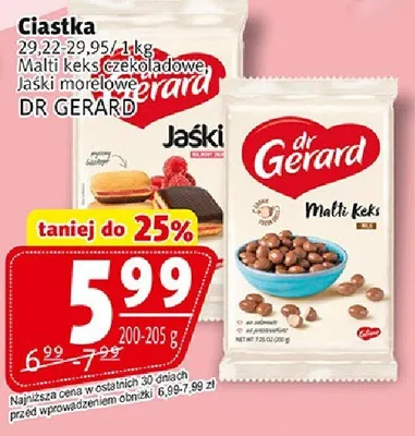 Ciastka Mali keks, Przekładane Jaski morelowy promocja w Prim Market