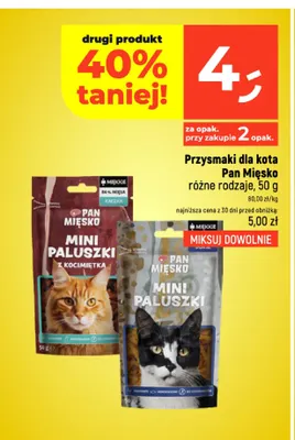 Przysmaki dla kota Mini Paluszki Pan Mięsko promocja w Dealz