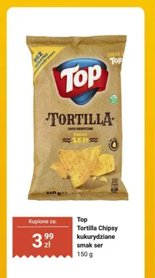 Tortilla Chipsy kukurydziane smak ser promocja w Biedronka