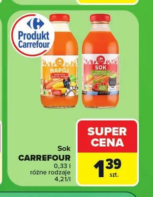 Napój Carrefour Marchew Jabłko Banan promocja w Carrefour