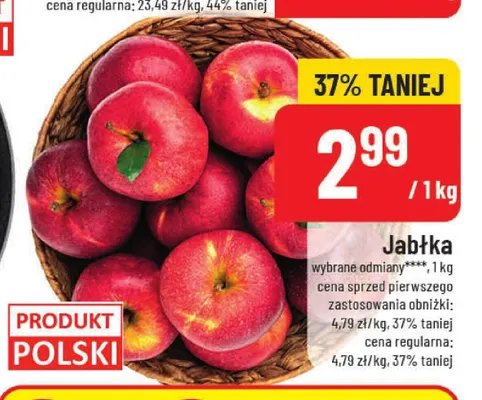 Jabłka promocja w POLOmarket