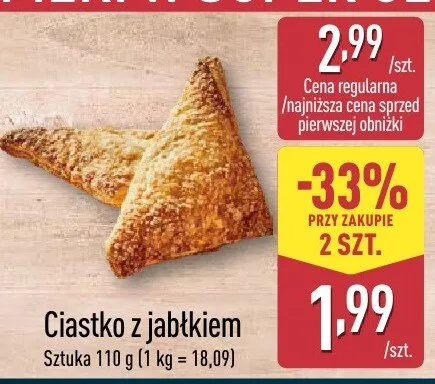 Ciastko z jabłkiem promocja w Aldi