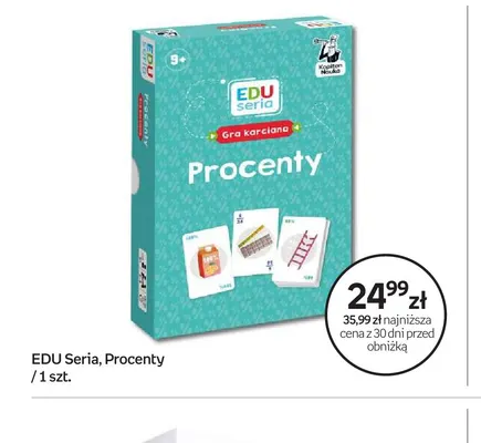 Gra karciana EDU seria Procenty Kapitan Nauka promocja w Empik