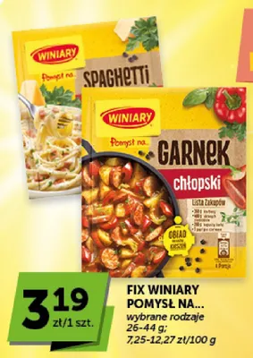 Fix Winiary Pomysł na... Spaghetti promocja w Groszek