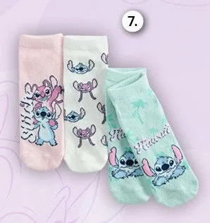Krótkie skarpetki dziecięce Stitch 3-pak promocja w Smyk