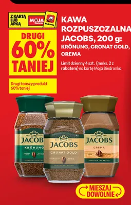 Kawa rozpuszczalna Jacobs Cronat Gold promocja w Biedronka