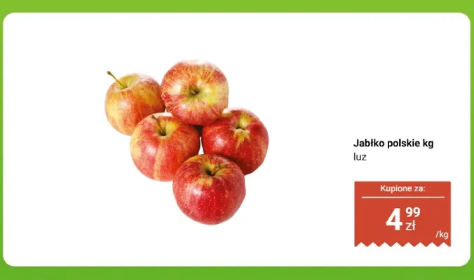 Jabłko polskie luz promocja w Biedronka