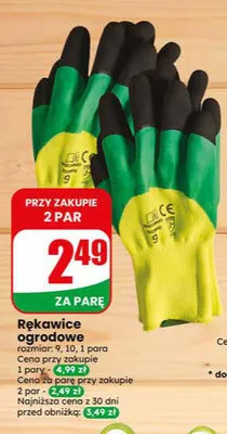 Rękawice ogrodowe rozmiar 9 promocja w Dino