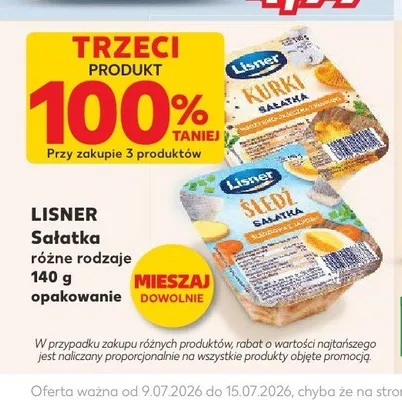 Sałatka ze śledziem Lisner promocja w Kaufland