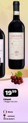 Wino czerwone Chianti Poggio Vecchio włoskie promocja w Netto