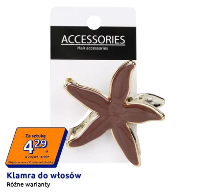 Klamra do włosów Accessories promocja w Action