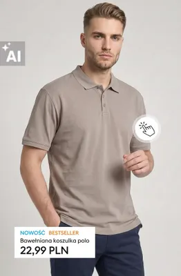 Bawełniana koszulka polo promocja w Sinsay