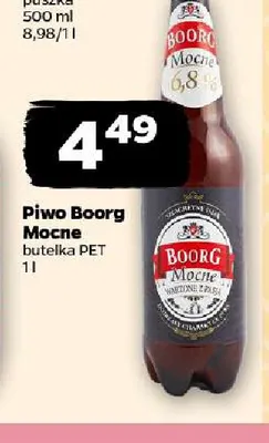 Piwo Boorg Mocne promocja w Netto