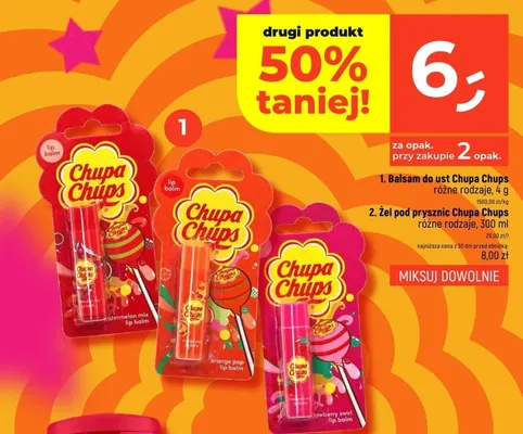 Balsam do ust Chupa Chups orange pop promocja w Dealz