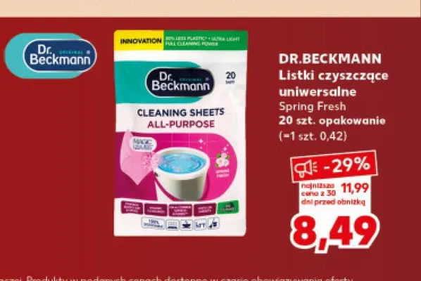 Listki czyszczące uniwersalne Spring Fresh Dr. Beckmann promocja w Kaufland