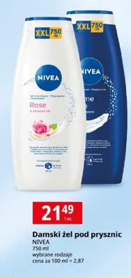 Damski żel pod prysznic Nivea Creme Care promocja w Leclerc