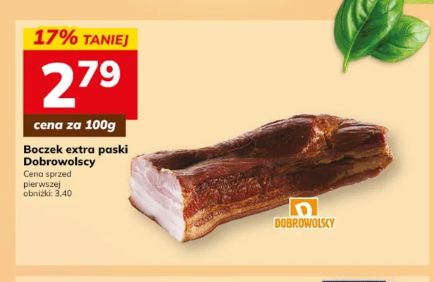 Boczek extra paski Dobrowolscy promocja w Hitpol