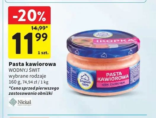 Pasta kawiorowa Wodnyj Świt promocja w Intermarche