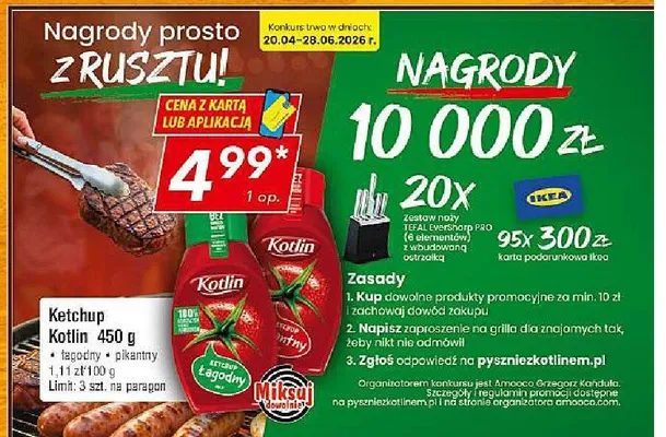 Ketchup Kotlin łagodny promocja w LEWIATAN