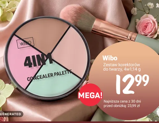 Zestaw korektorów do twarzy 4w1 Wibo promocja w Rossmann