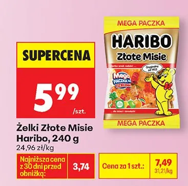 Żelki Złote Misie promocja w Biedronka