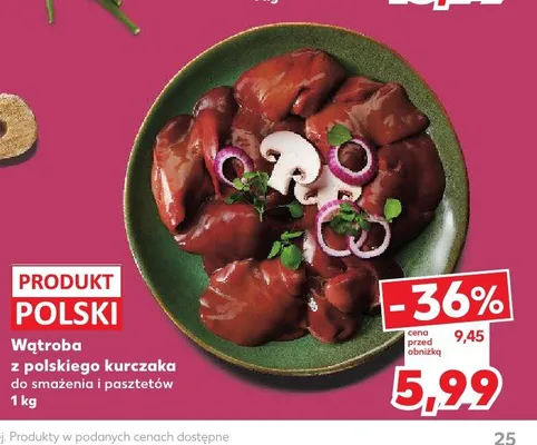 Wątroba z polskiego kurczaka promocja w Kaufland