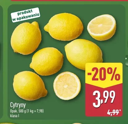 Cytryny promocja w Aldi