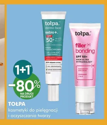 Krem do twarzy Tołpa Dermo Face Sebio+ SPF 50+ promocja w Super-Pharm