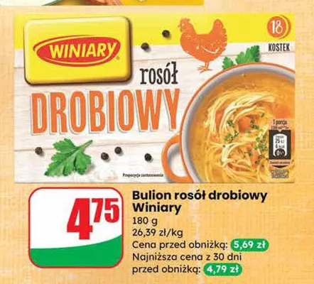 Bulion rosół drobiowy promocja w Dino