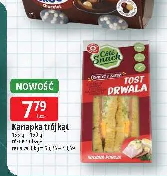 Kanapka trójkąt Côté Snack promocja w Leclerc