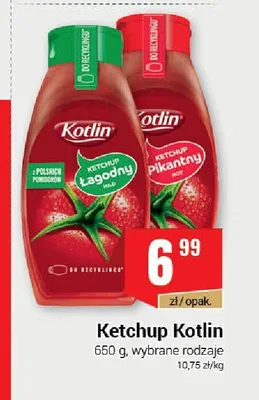 Ketchup łagodny Kotlin promocja w Premium Nasz Sklep