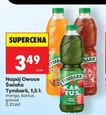 Napój Owoce Świata Tymbark mango promocja w Biedronka