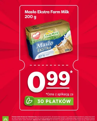 Masło ekstra promocja w Stokrotka