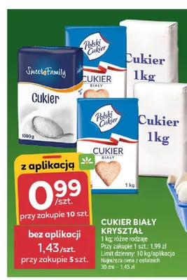 Cukier biały kryształ Sweet Family promocja w Stokrotka