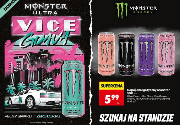 Napój energetyczny Ultra Violet promocja w Biedronka