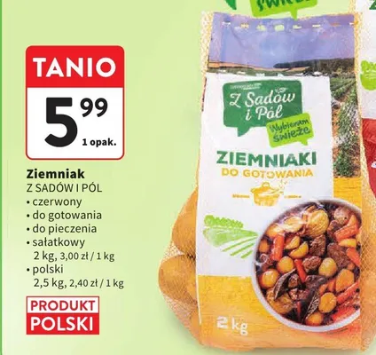 Ziemniaki do gotowania Z Sadów I Pól promocja w Intermarche