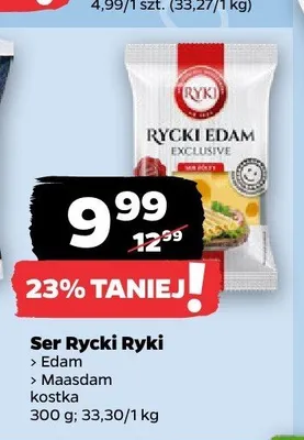 Ser Rycki Ryki Edam kostka promocja w Netto