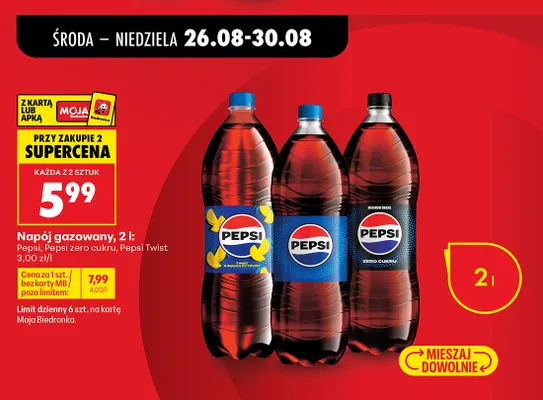 Napój Pepsi promocja w Biedronka
