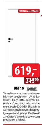 Skrzydło wewnętrzne Uni 10 promocja w Dobre Dla Domu