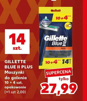 Maszynki do golenia Gillette Blue II Plus promocja w Kaufland