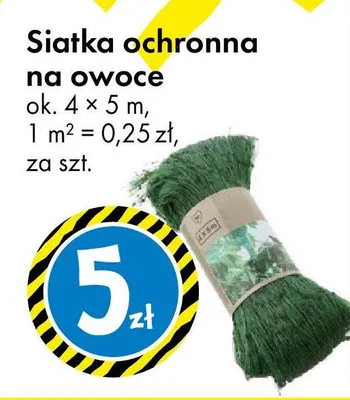 Siatka ochronna na owoce promocja w Tedi