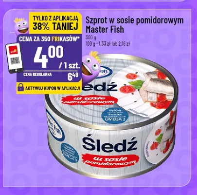 Szprot w sosie pomidorowym Master Fish promocja w POLOmarket