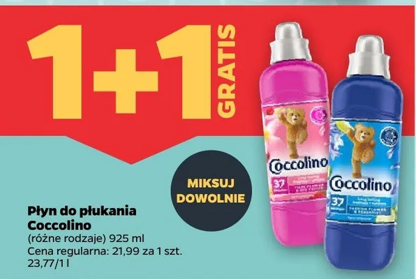 Płyn do płukania Coccolino różne rodzaje promocja w Netto