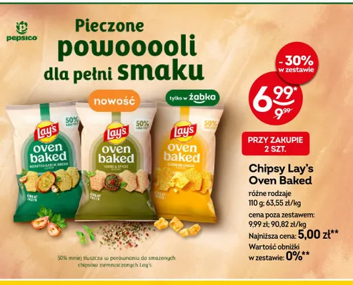 Chipsy Lay's Oven Baked Cheddar Cheese promocja w Żabka
