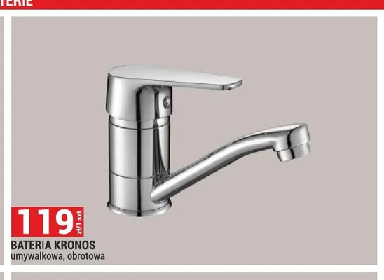Bateria umywalkowa obrotowa Kronos promocja w Merkury Market